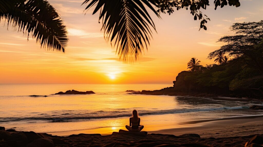 yoga on the beach