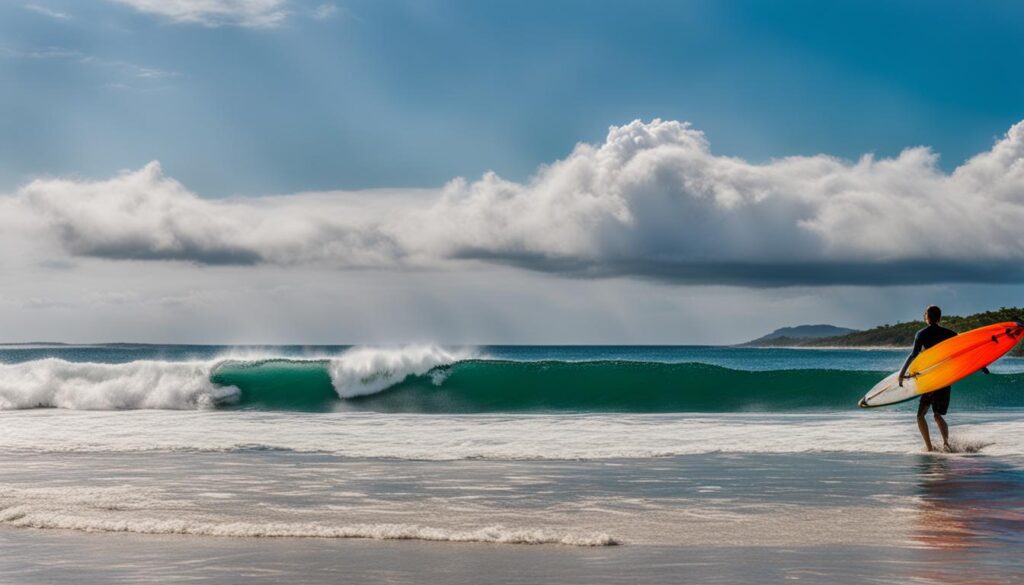 surfing in Tamarindo