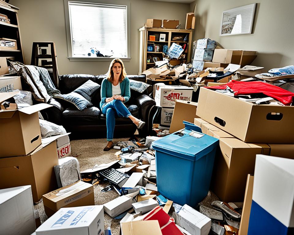 decluttering for a home sale