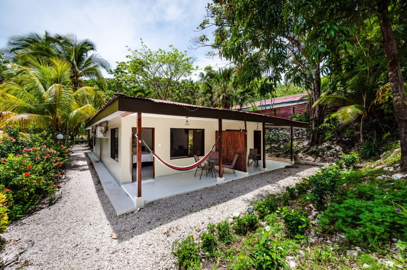 Exterior of the deluxe and studio guest buildings at El Sueño Tropical