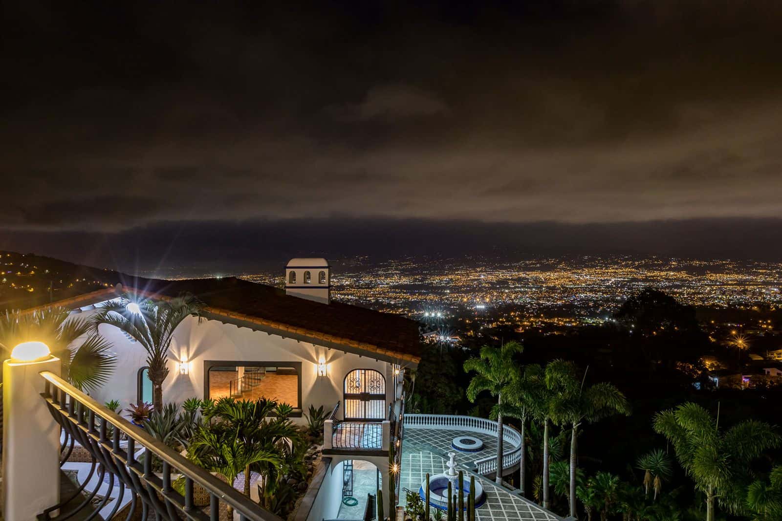 City lights of the Central Valley at night