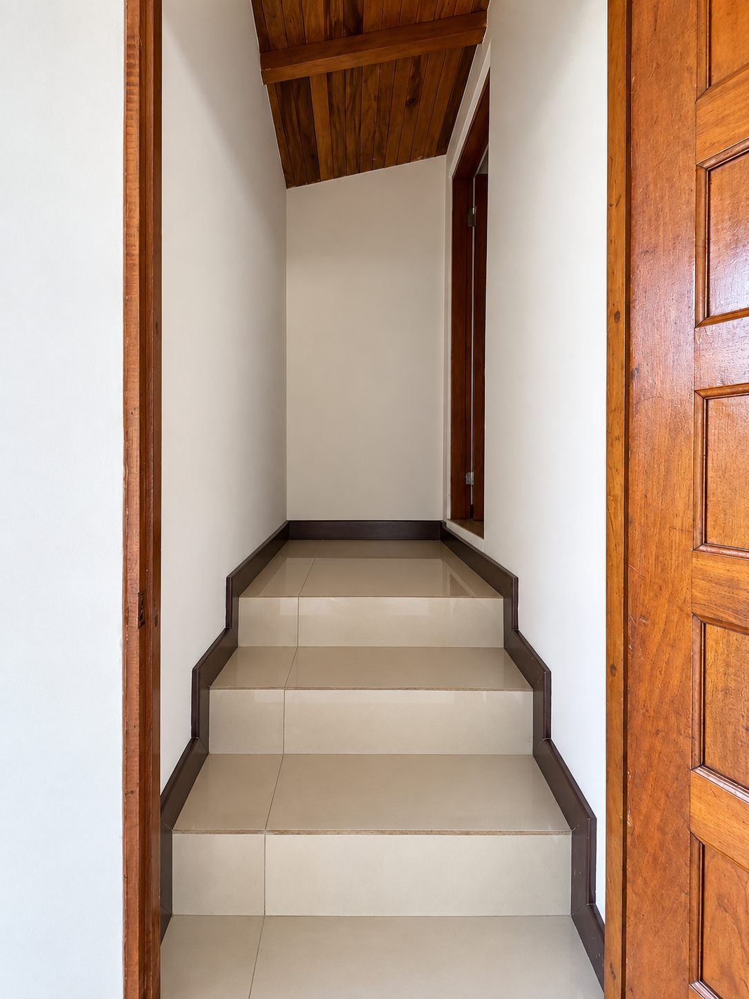 Stairs between the levels of the house