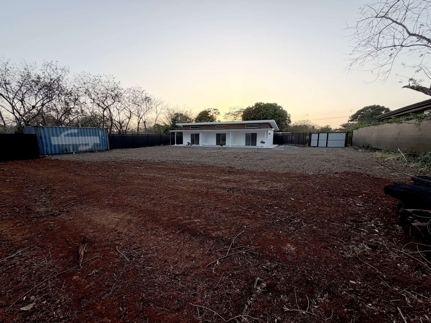 Open land on the lot with room to build more