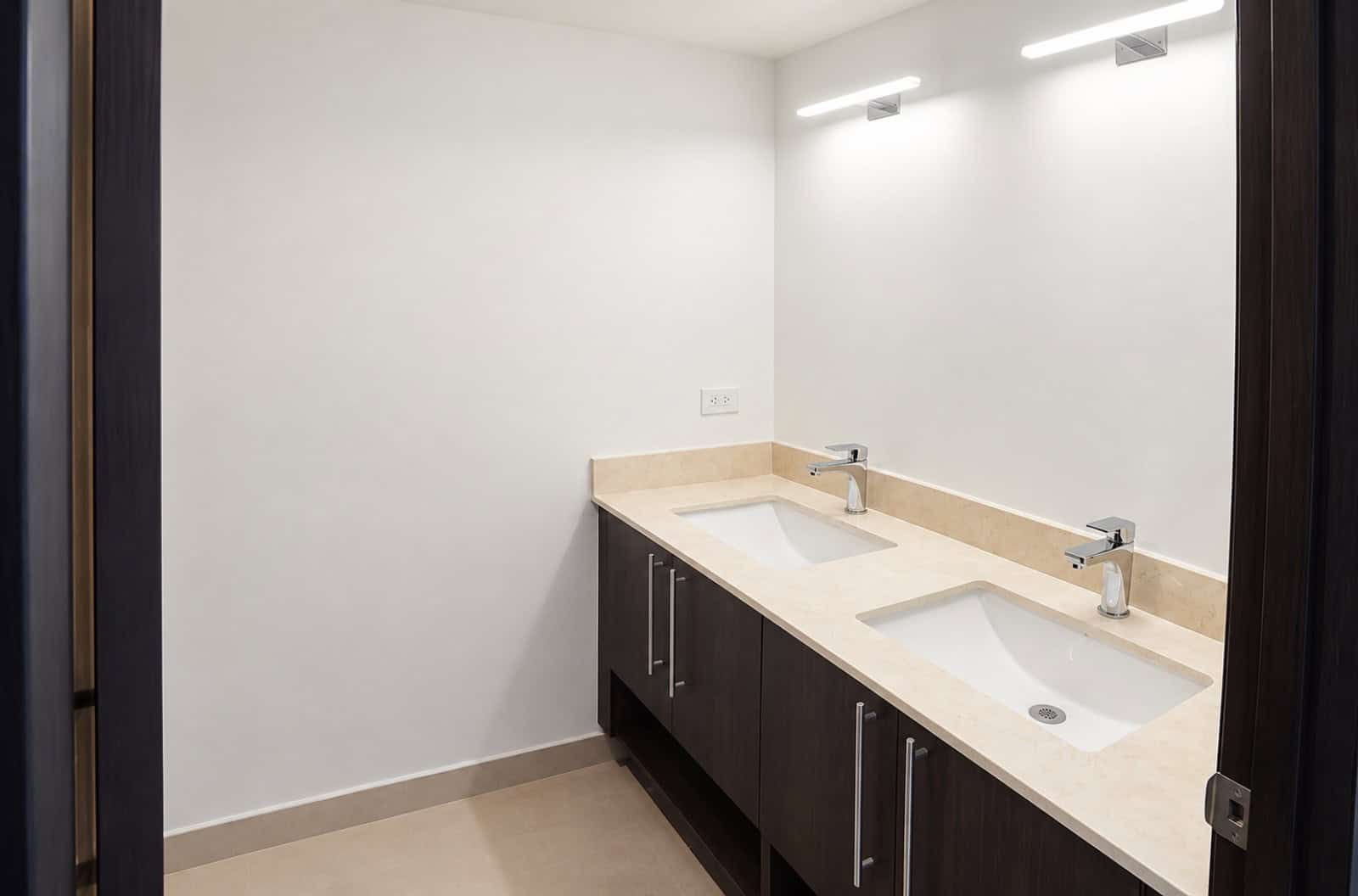 Bathroom with double sinks