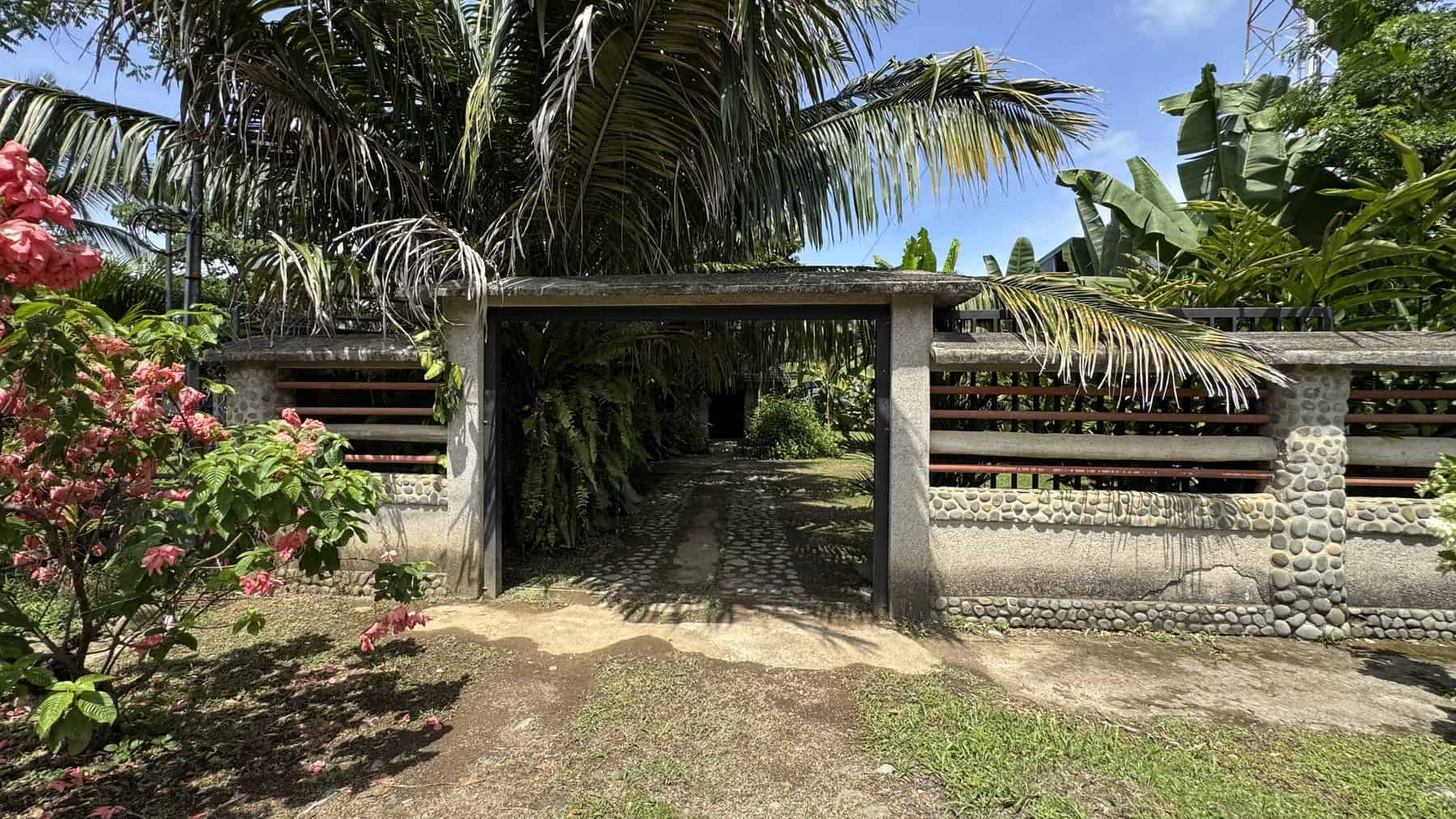 Gated entrance from the street, Uvita
